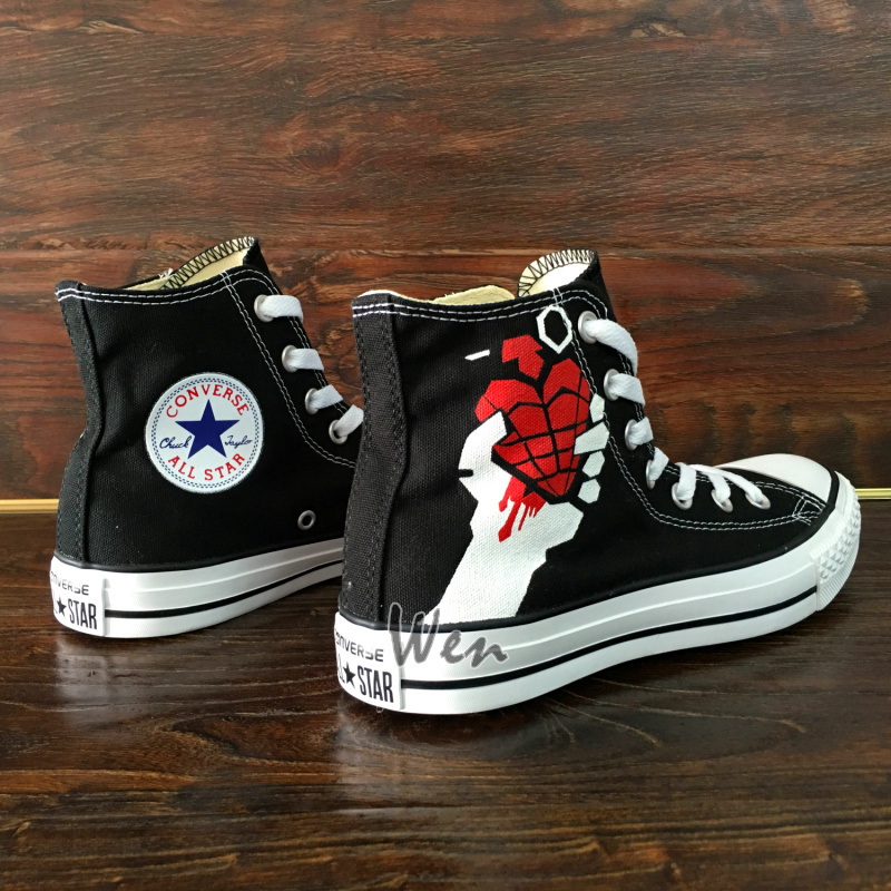 Design Hand Painted Green Day Converse High and similar items