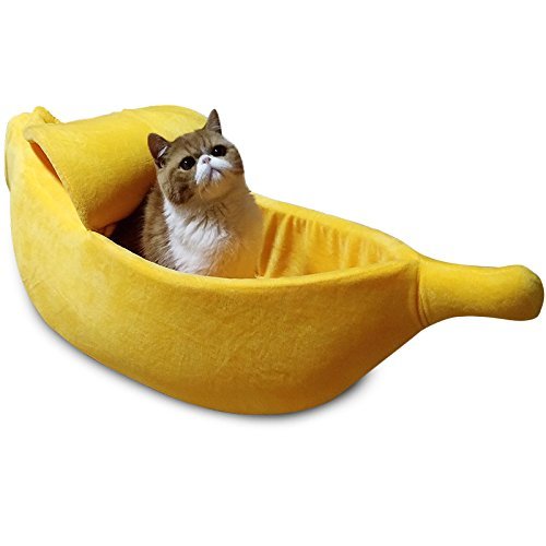 · Petgrow · Banana Cat Bed Cave Extra Large Size, Pet Bed ...