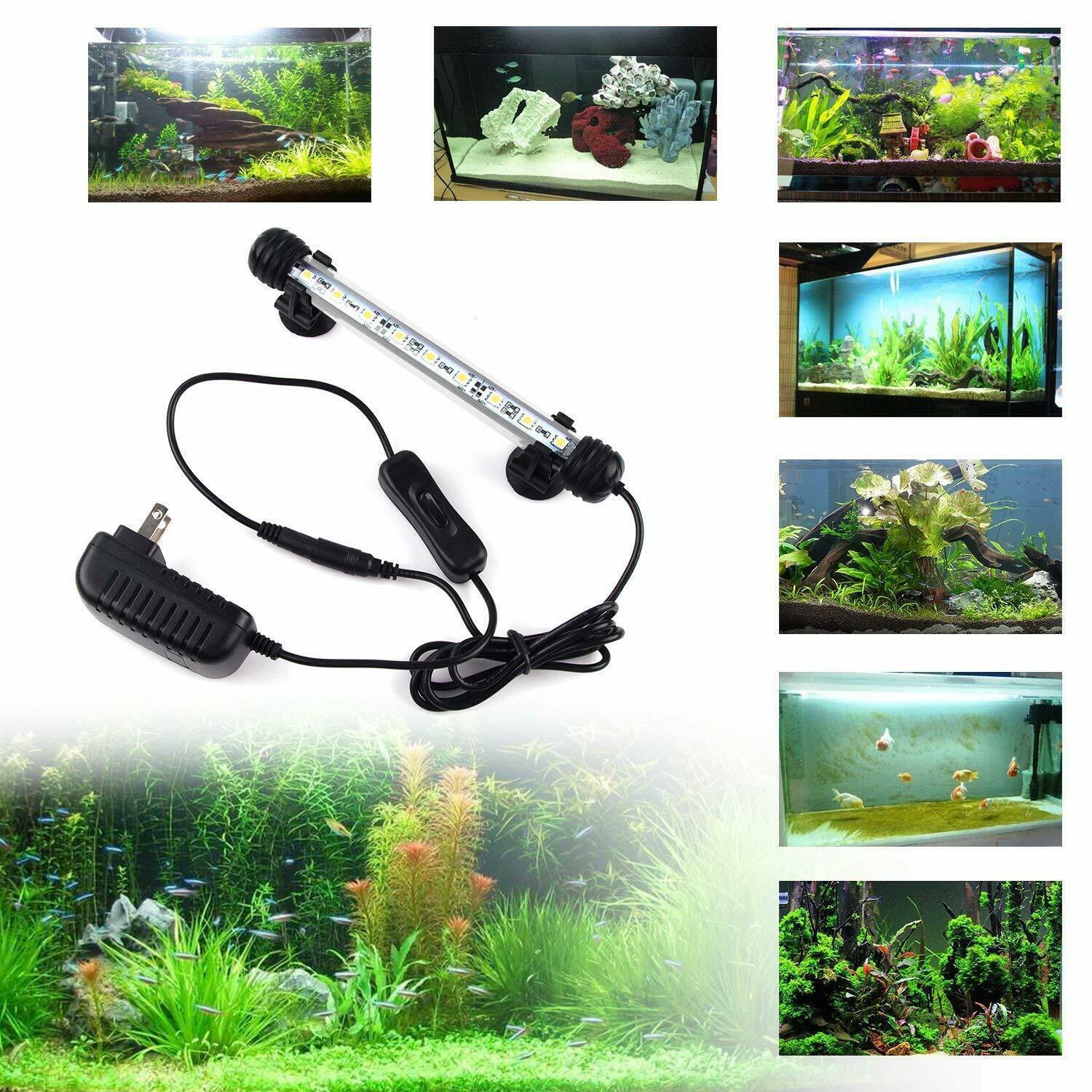 LED Aquarium Light Bar Strip Underwater Betta Fish Tank KOI Pond (7.5