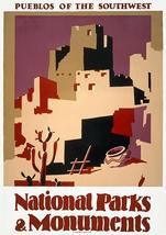 Pueblos Of The Southwest - National Parks And Monuments - 1935 - Travel Poster - $9.99+