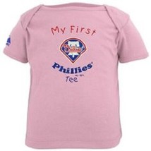 PHILADELPHIA PHILLIES INFANT &quot;MY FIRST TEE&quot; PINK NEW &amp; LICENSED 24 MONTHS - $9.70