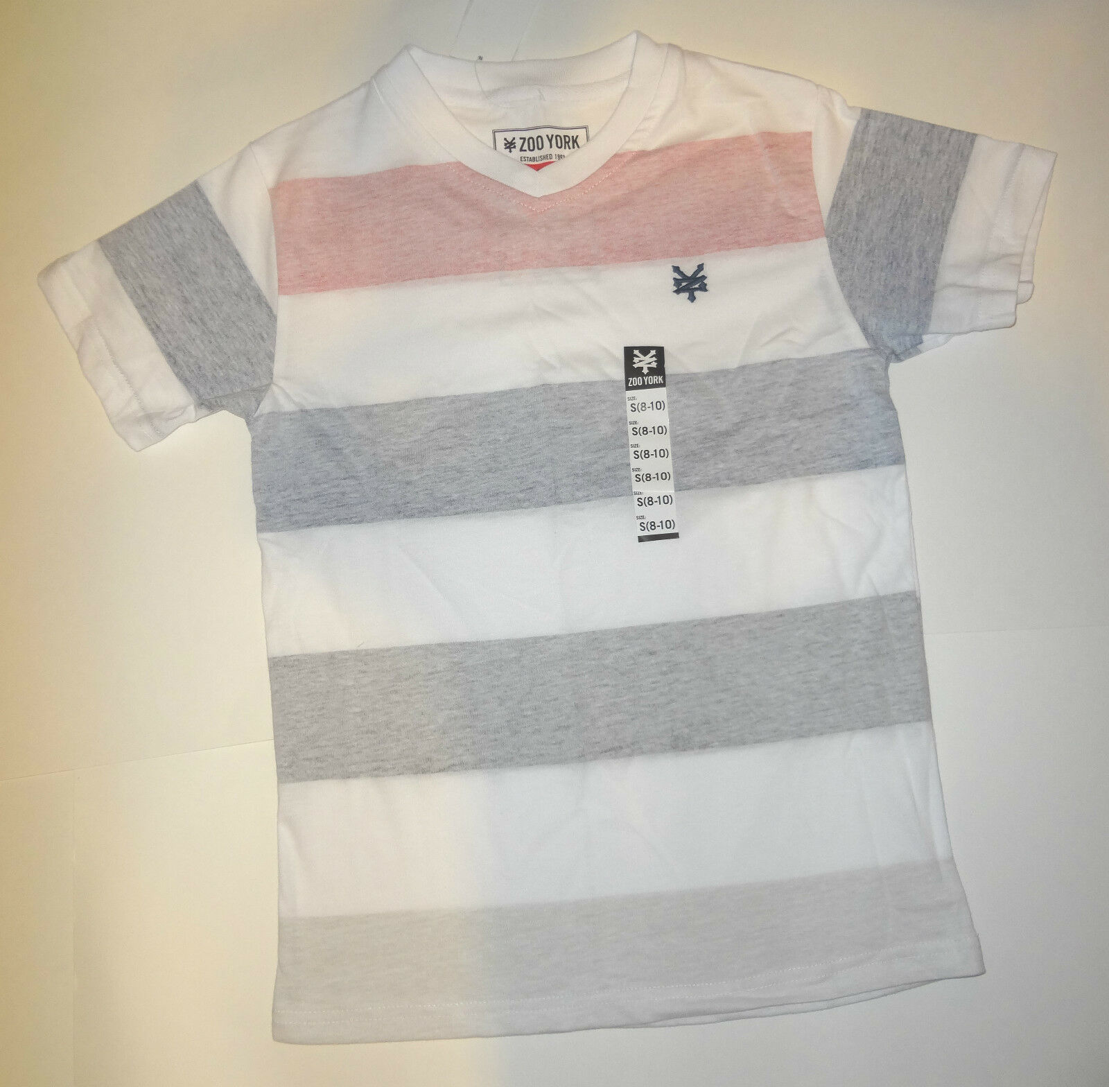 Striped Sizes S M L Xl Xxl Grey Olive Logo Zoo York Mens T Shirt Mi Tiles Com