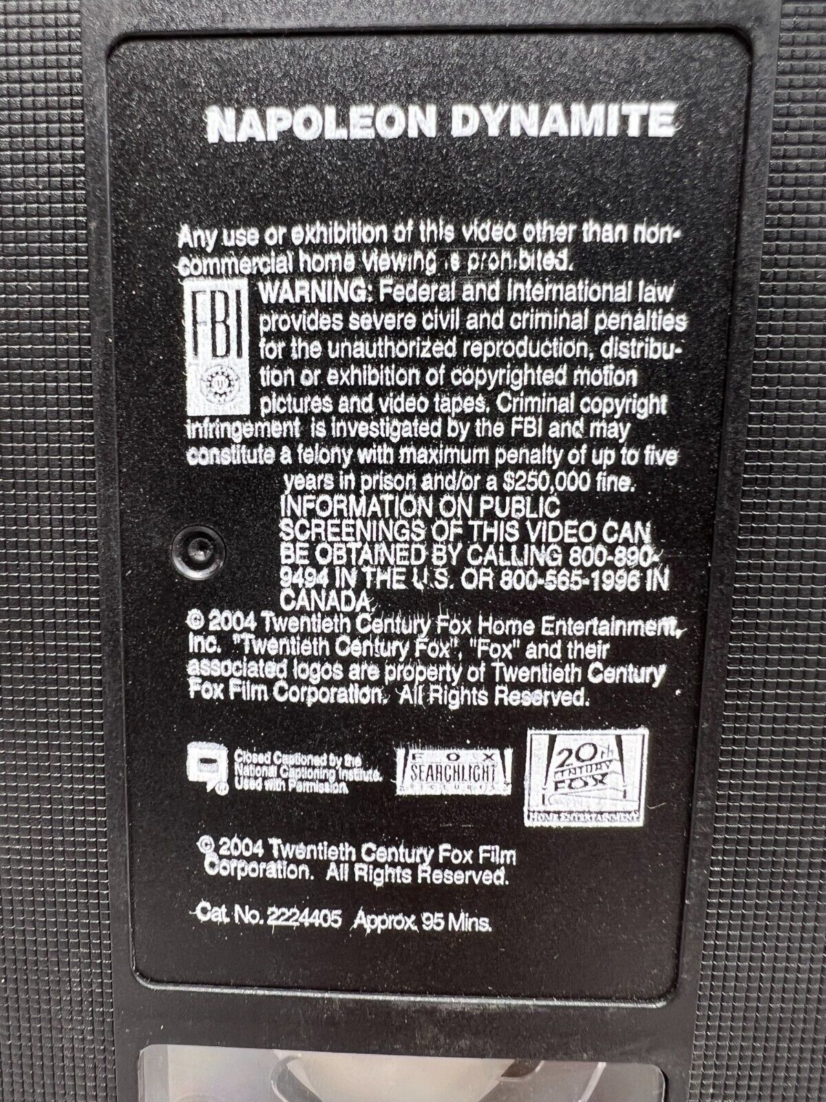 Napoleon Dynamite starring John Heder - Jon Gries - Aaron Ruell (VHS ...