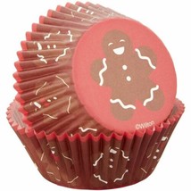 Gingerbread Boy 75 Ct Baking Cups Cupcake Liners Wilton - $3.16