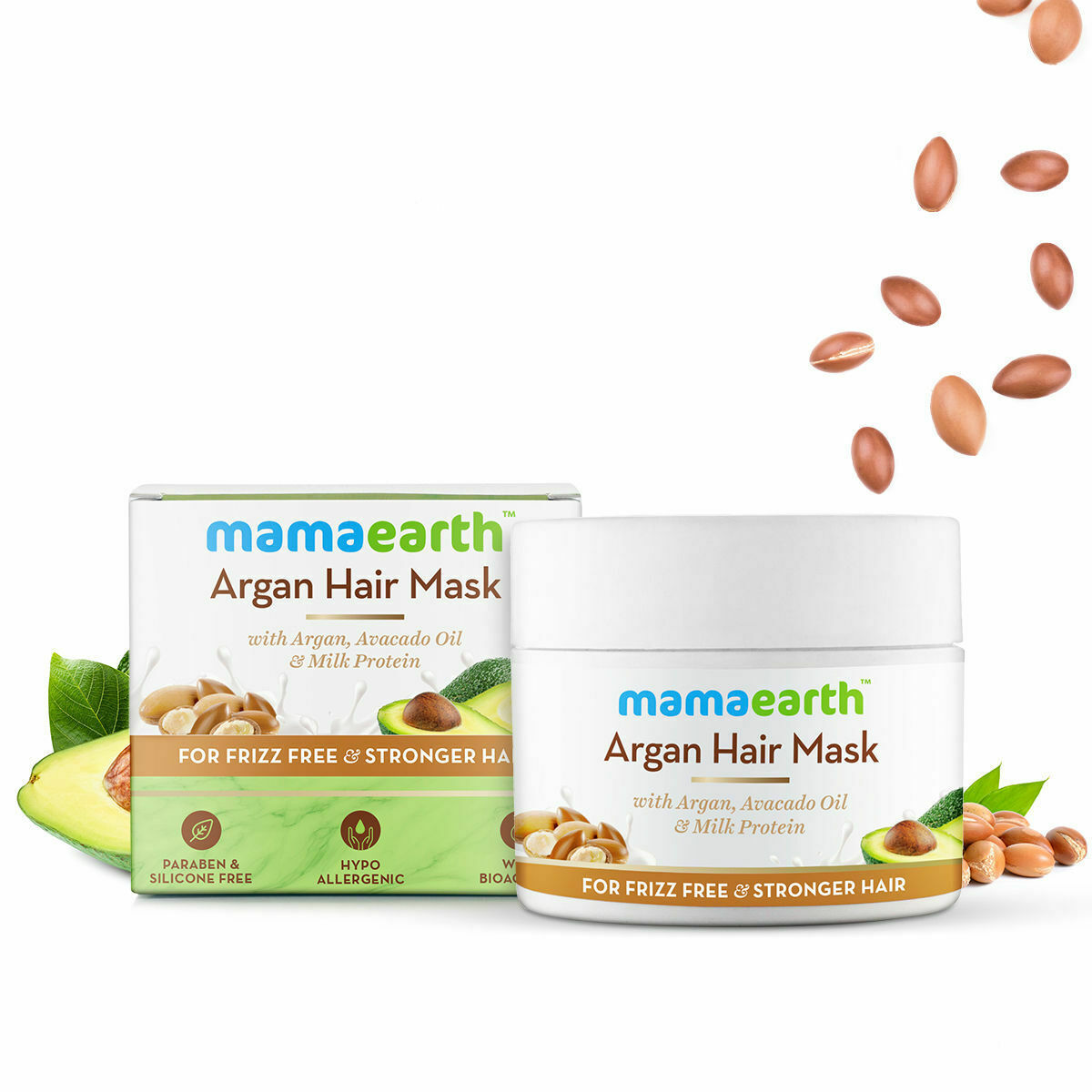 Mamaearth Argan Hair Mask With Argan, Avocado Oil & Milk Protein 200gm,Pack of 1