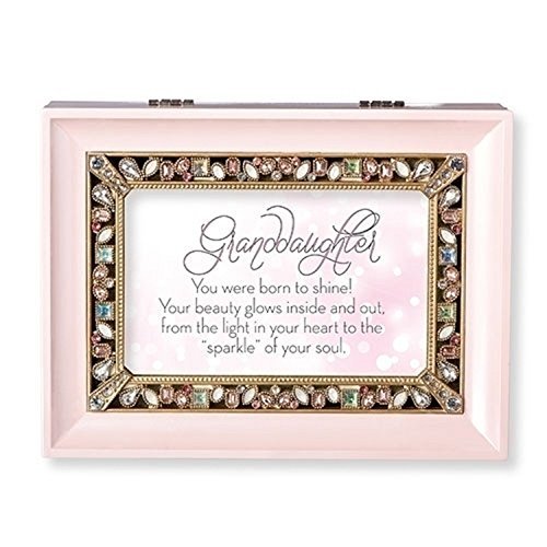 Roman Granddaughter Large Pink Jewelry Music Box Collars