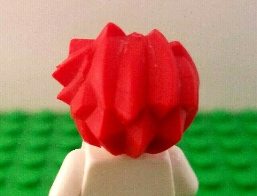 New Lego Anime Hair RED Spikey Spiked Abstract Minifigure Elves Dwarfs