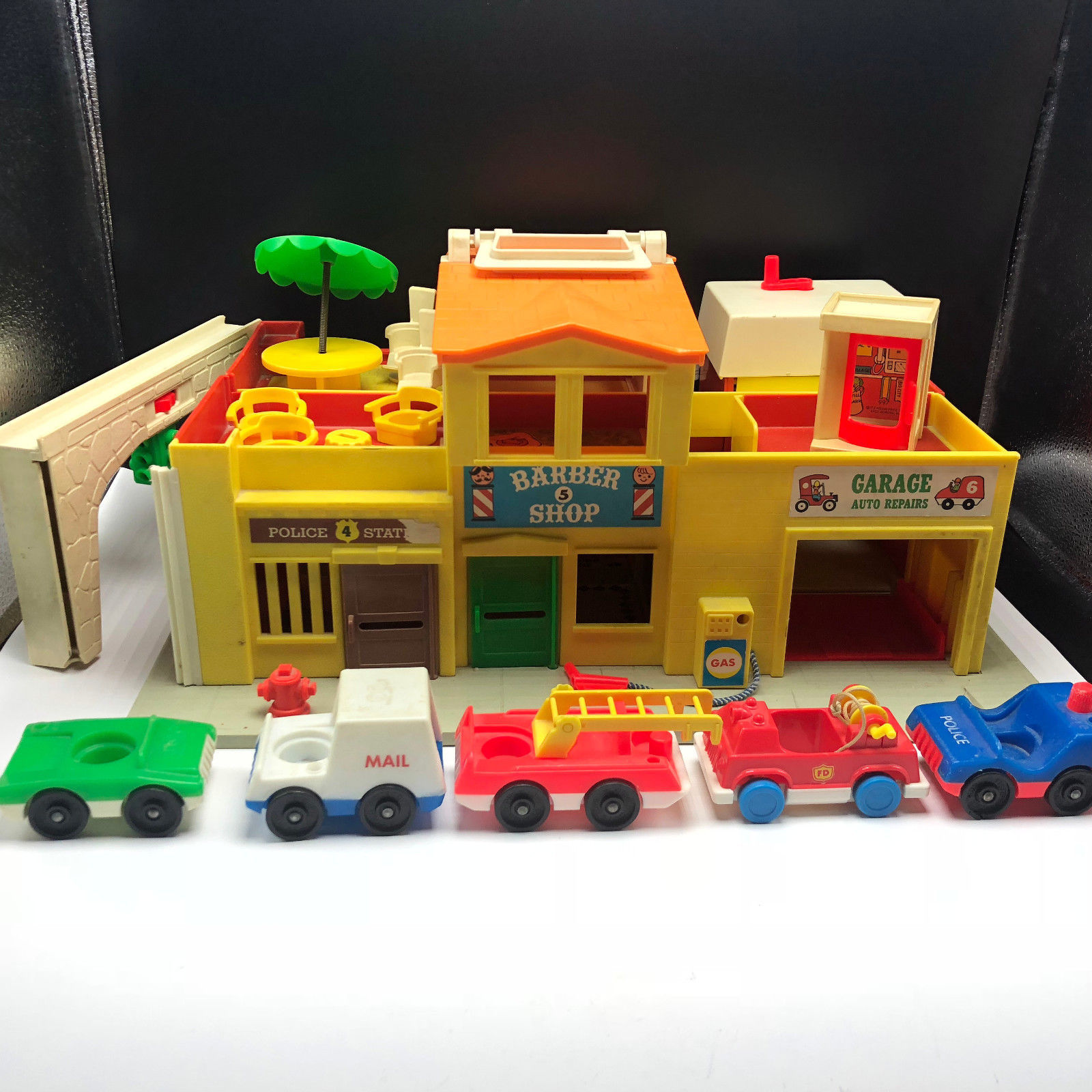 Vintage 997 Family Village Fisher Price Little People 4 Police Station Mail Preschool Toys Pretend Play Lenka Creations Toys Hobbies