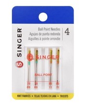 SINGER Universal Ball Point Sewing Machine Needles Size 70/09 80/11 4-Ct... - $6.80