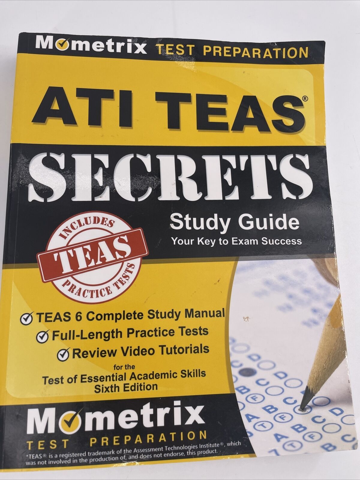 Primary image for ATI TEAS Secrets Study Guide: TEAS 6 Complete Study Manual, Full..