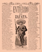 3231.Interior design Vintage Mexican Poster.El entierro de Zapata.Mexico... - $10.45+