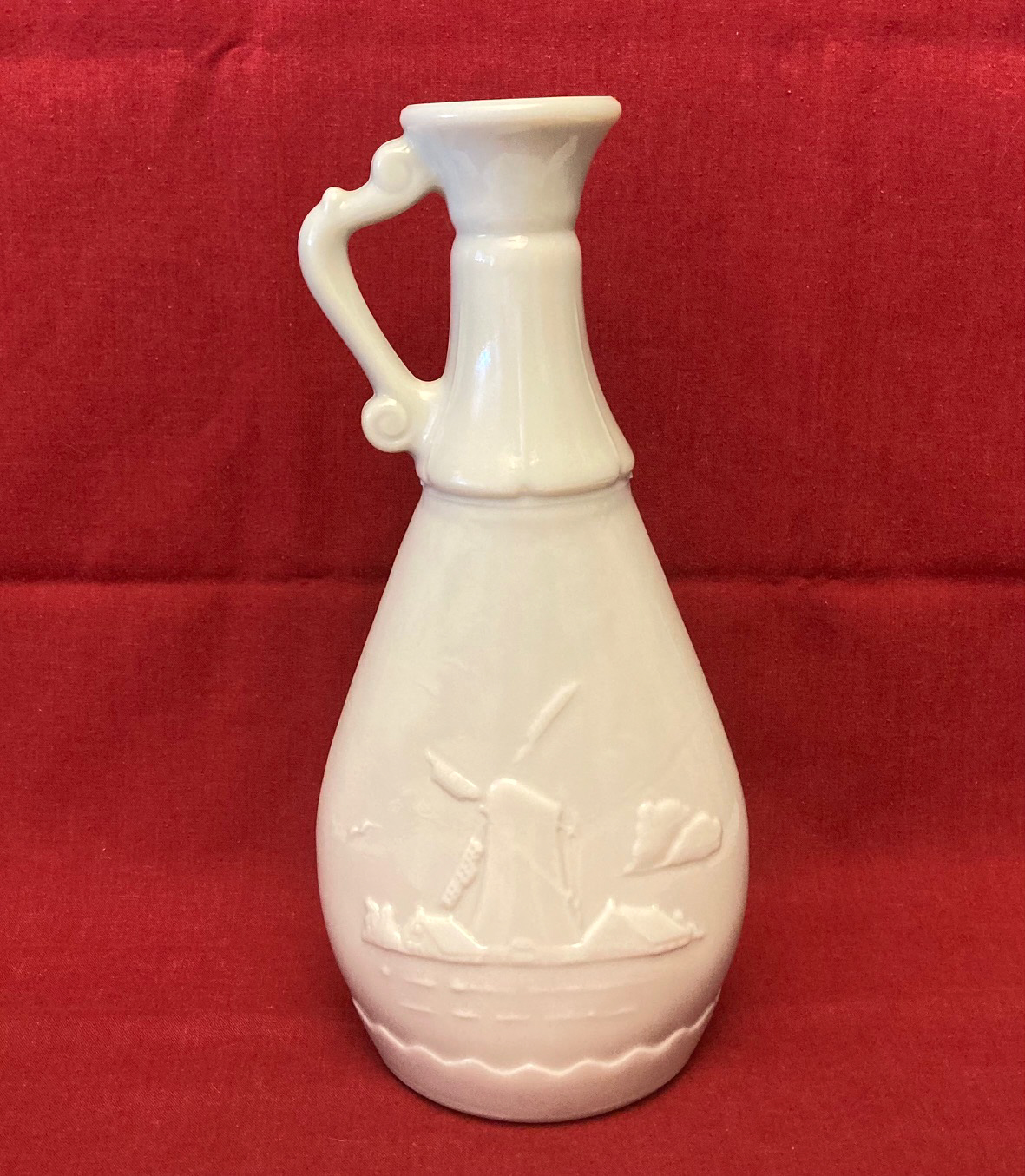 Vintage 1963 Jim Beam whiskey decanter bottle Dutch windmill ships