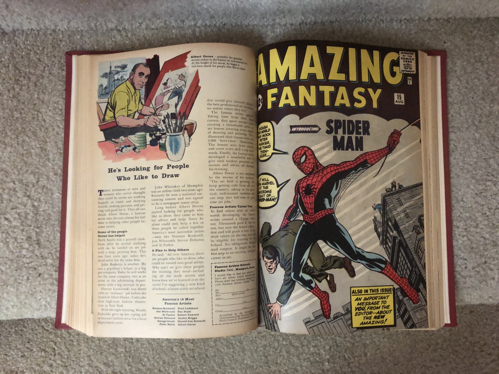 Amazing Fantasy 15, Journey into Mystery 83 & more Bound Volume - Superhero
