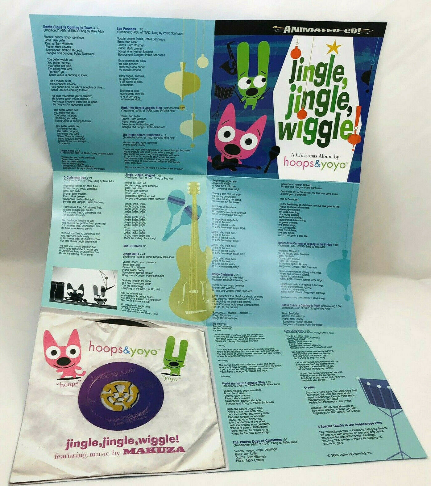 Hoops and YoYo Jingle Jingle Wiggle Christmas Music CD Mazuka 2005