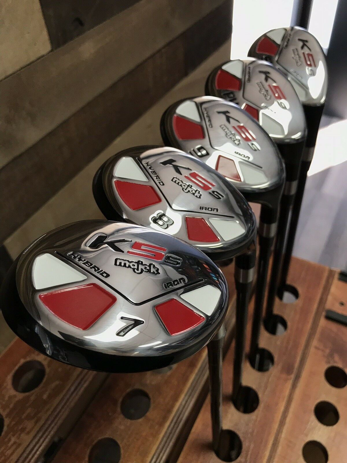 Senior Mens Demo Majek K5s Golf Clubs True Utility Hybrid Savers Set 7