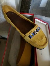 Aerosoles Women’s Mandolin Yellow Fringe Suede Loafers / Moccasins Size 8 - $30.00