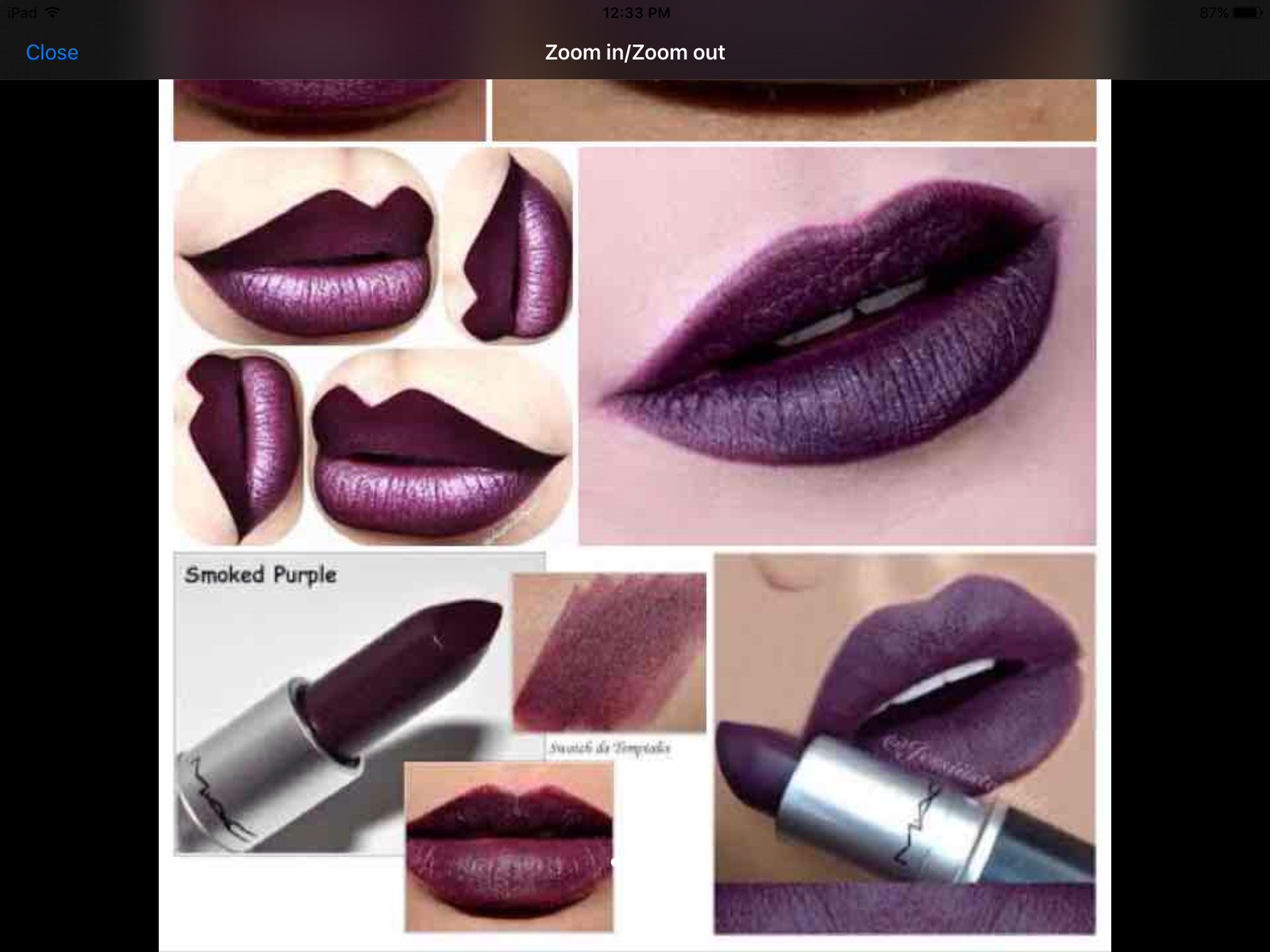 Authentic mac matte smoked purple lipstick,full size & new in box. 
