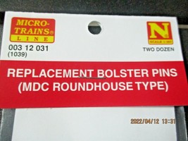 Micro-Trains Stock # 00312031 (MDC Roundhouse) Replacement Bolster Pins N-Scale image 2