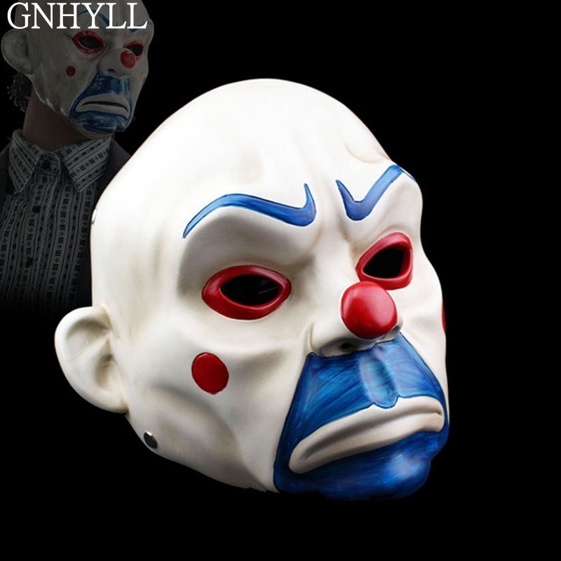 Adult HighGrade Resin Joker Bank Robber Mask Clown Batman Dark Knight