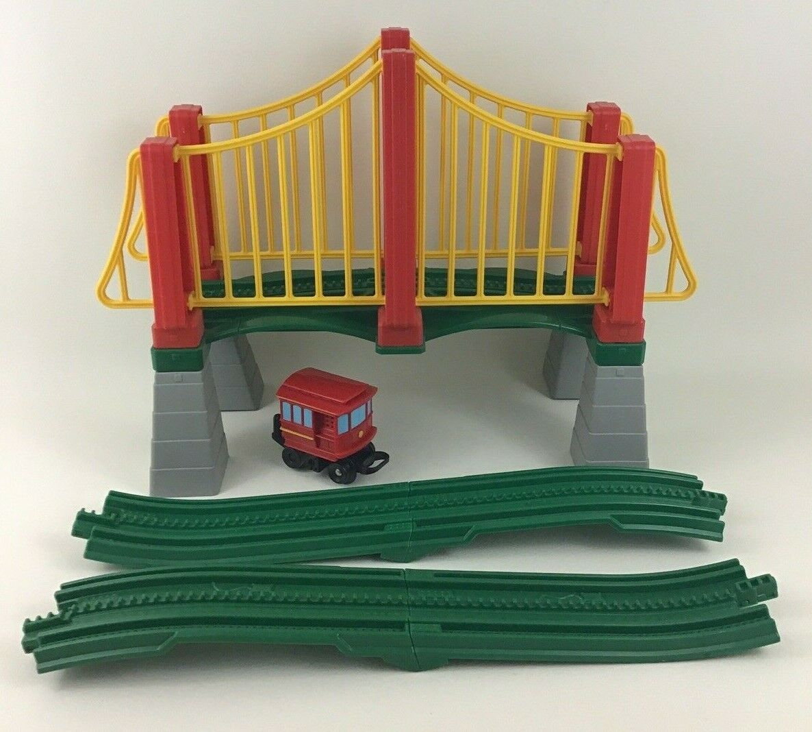 Fisher Price Geotrax Sky High Suspension Bridge C5216 Complete with ...