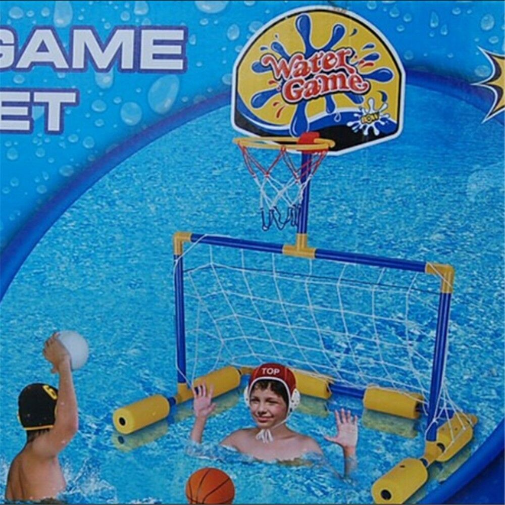 Swimming Pool Basketball Toys Outdoor 2 in 1 Kids Set Water Game
