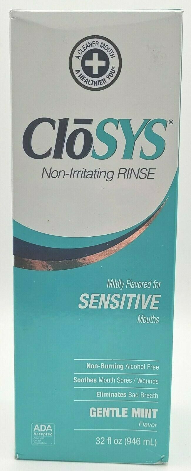 CloSYS Sensitive Rinse Gentle Mint 32 fl oz Temporary Teeth & Supplies