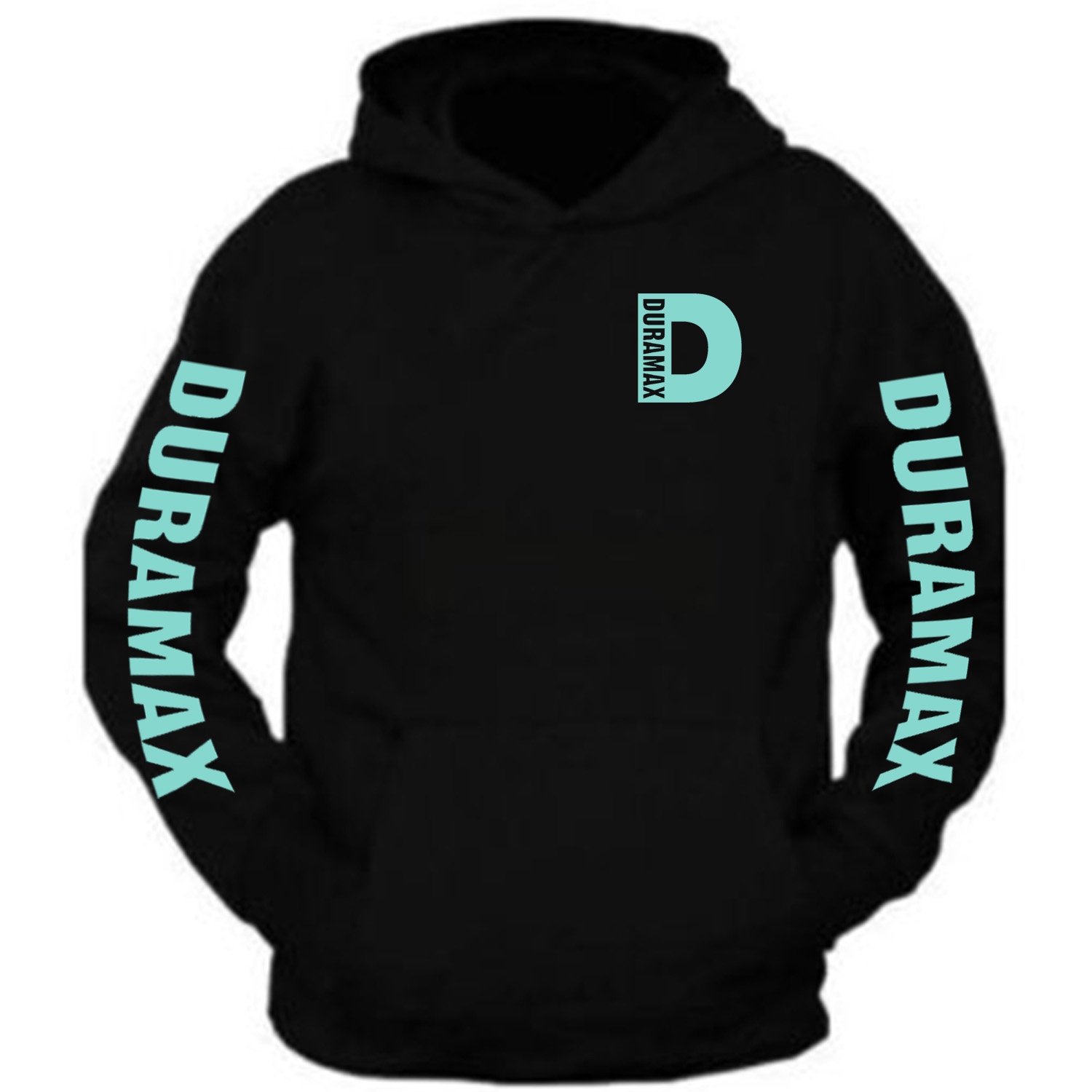 Duramax Mint Pocket Design Color Black Hoodie Hooded Sweatshirt
