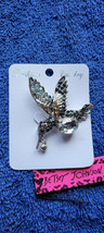 New Betsey Johnson Brooch Multicolor Hummingbird Spring Collectible Deco... - $14.99