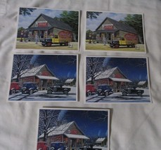 Coca-Cola Set of 5 Cards  with envelopes 2 DIFF. 6 " X  4 1/2" Blank Inside - $7.18