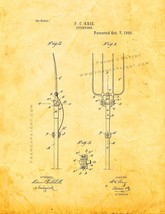 Pitchfork Patent Print - Golden Look - $7.95+