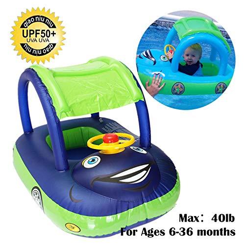 baby pool float with sunshade