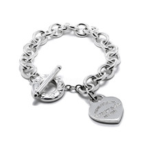 Tiffany&Co. Heart Tag Charm Bracelet with Toggle - $250.00