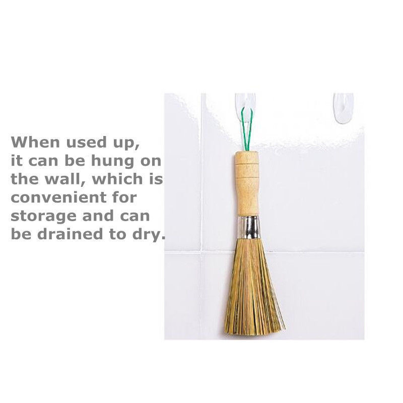 Cleaning Whisk Traditional Natural Bamboo Wok Brushes Dishwashing