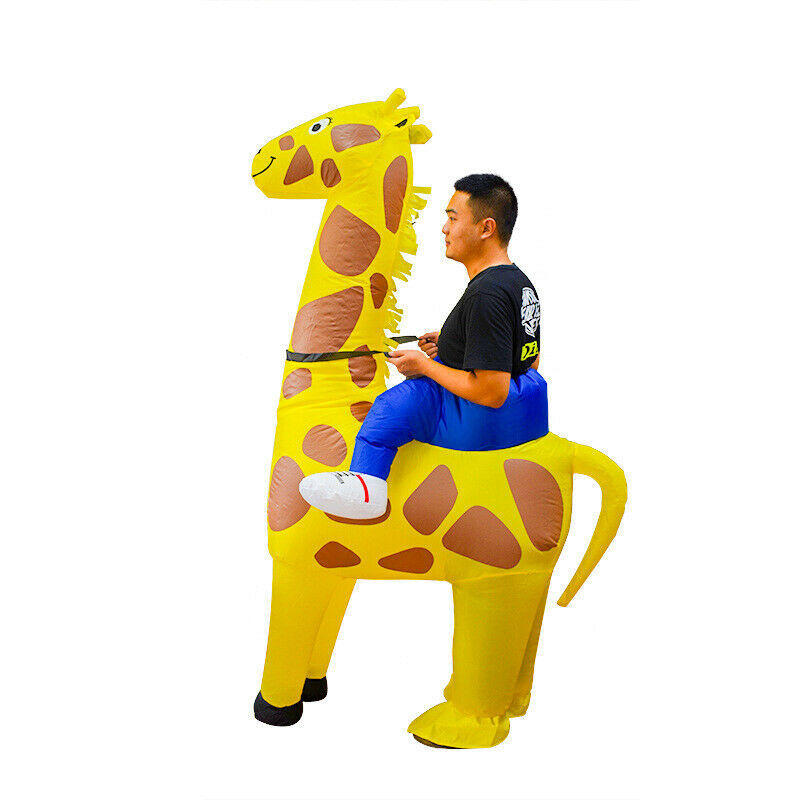 Unisex Adults Inflatable Halloween Funny Blow up Cosplay Party Costume - Giraffe