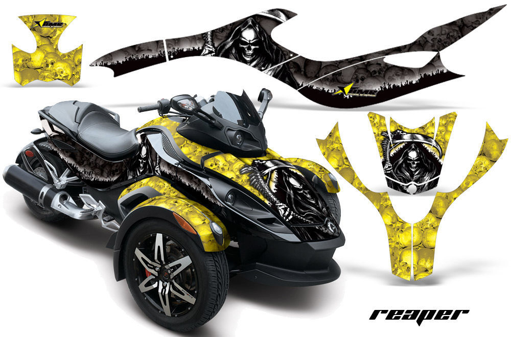 Roadster Graphics Kit Decal Sticker Wrap For Can-am Brp Rs Spyder Trike 