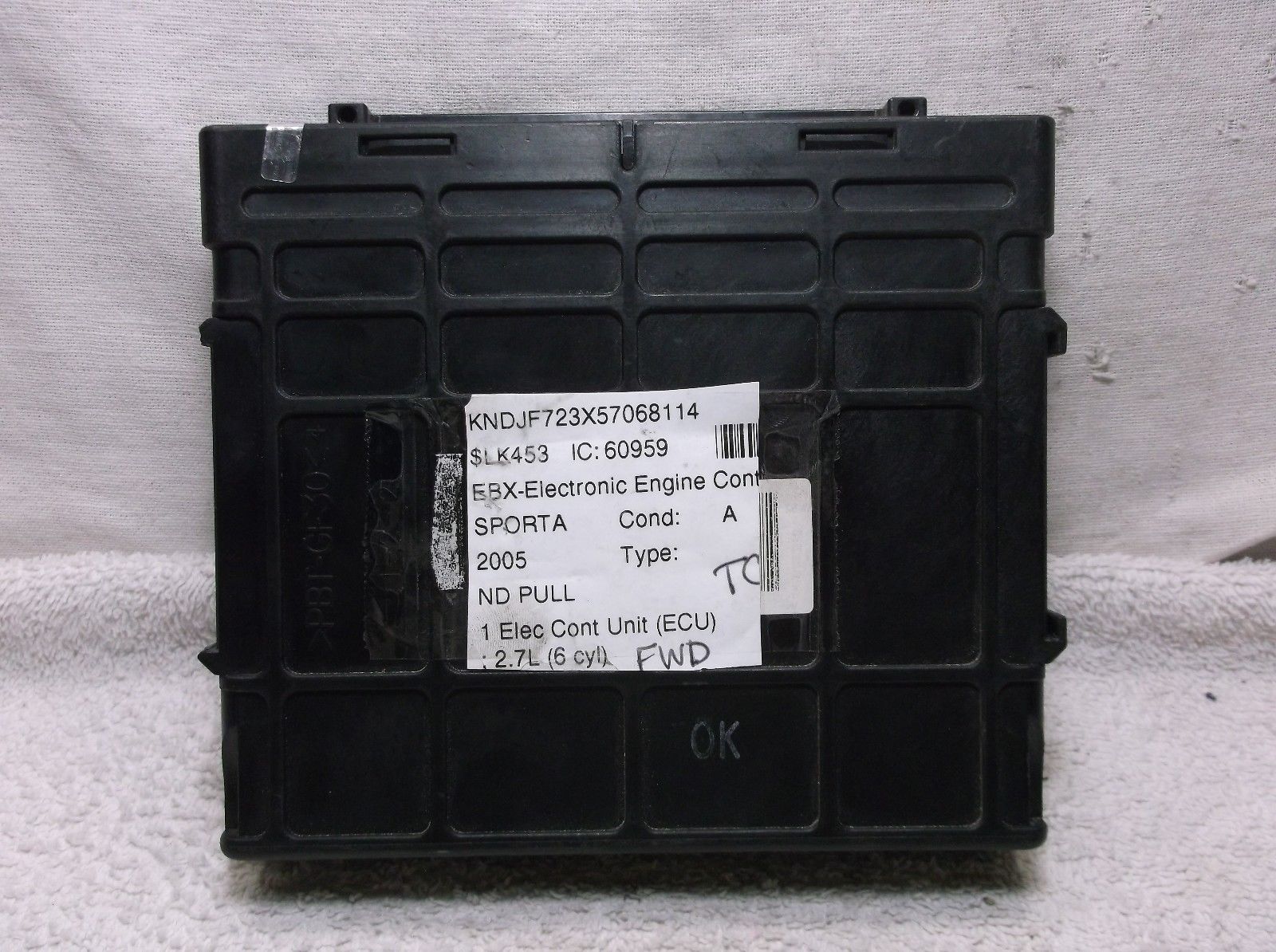 2005..05 KIA SPORTAGE 2.7L TRANSMISSION CONTROL T.C.M