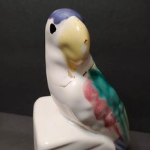 Vintage Morton Pottery Parrot Planters, set of 2, Vase, Tropical Bird, 1950s MCM image 7