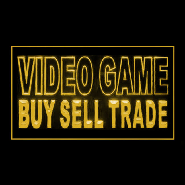 130055B Video Game Buy Sell Trade Exclusive Retailer Easy Imports LED Light Sign - $21.99