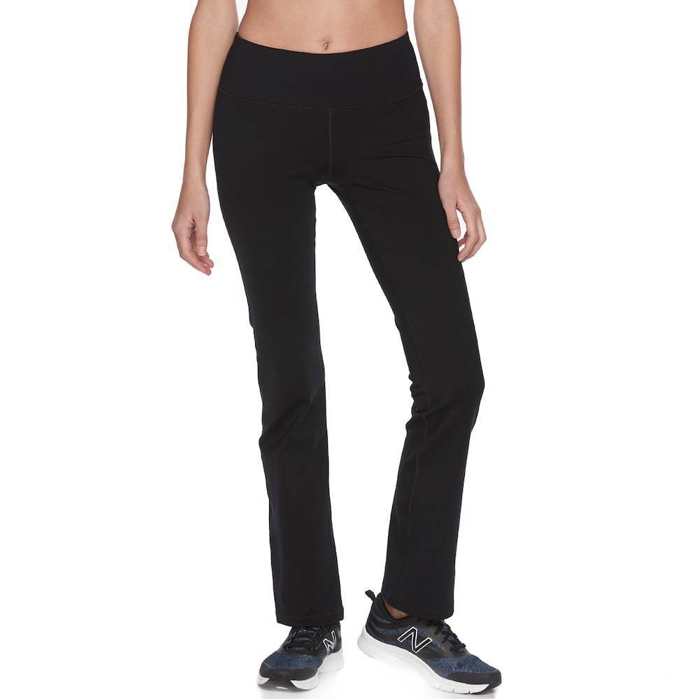 Women's Tek Gear® Shapewear Flared Workout Pants black sz xs new nwt ...