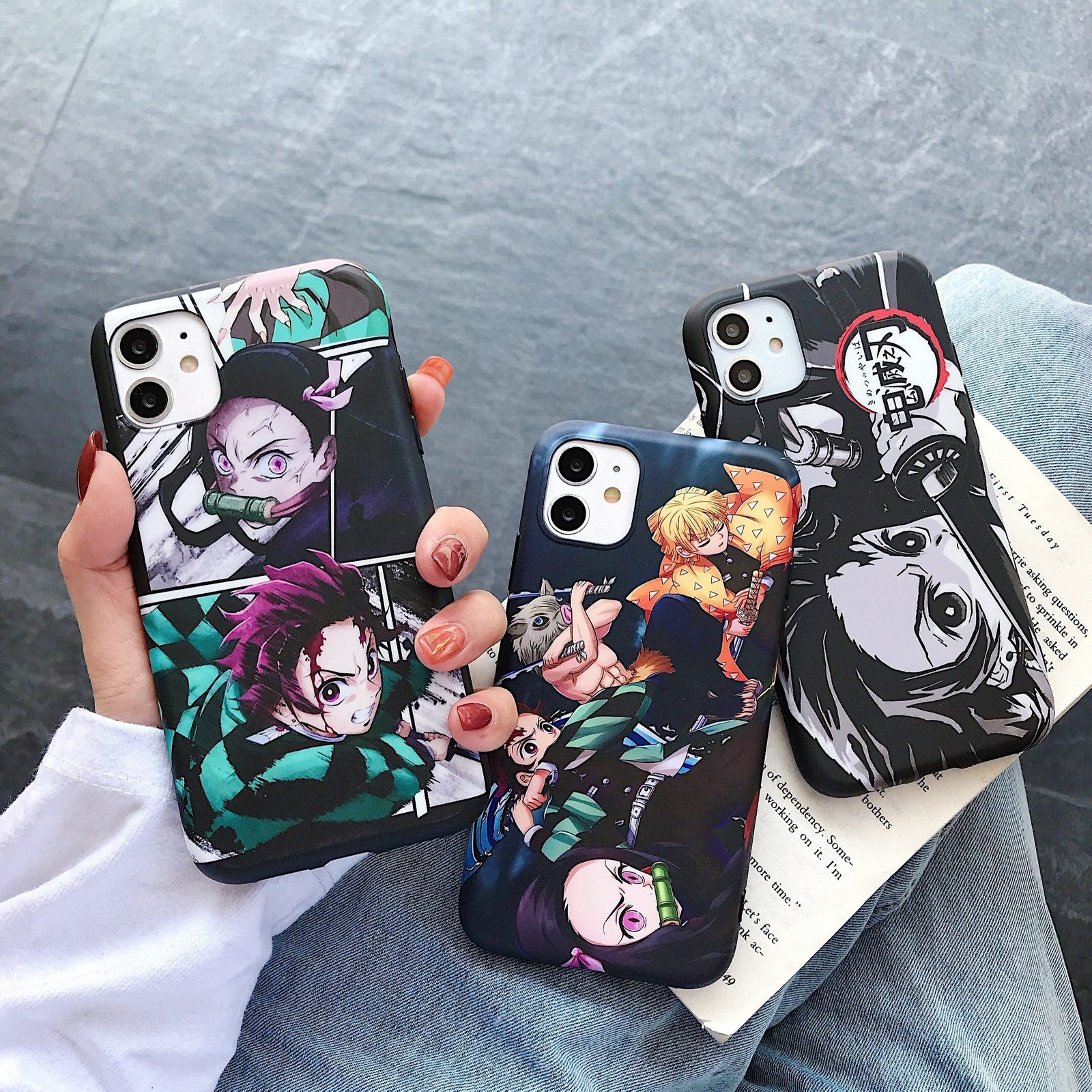 Cute Japan Demon Slayer Case For Iphone 11 12 Pro 6 7 8 Plus X XR XS Max Phone a