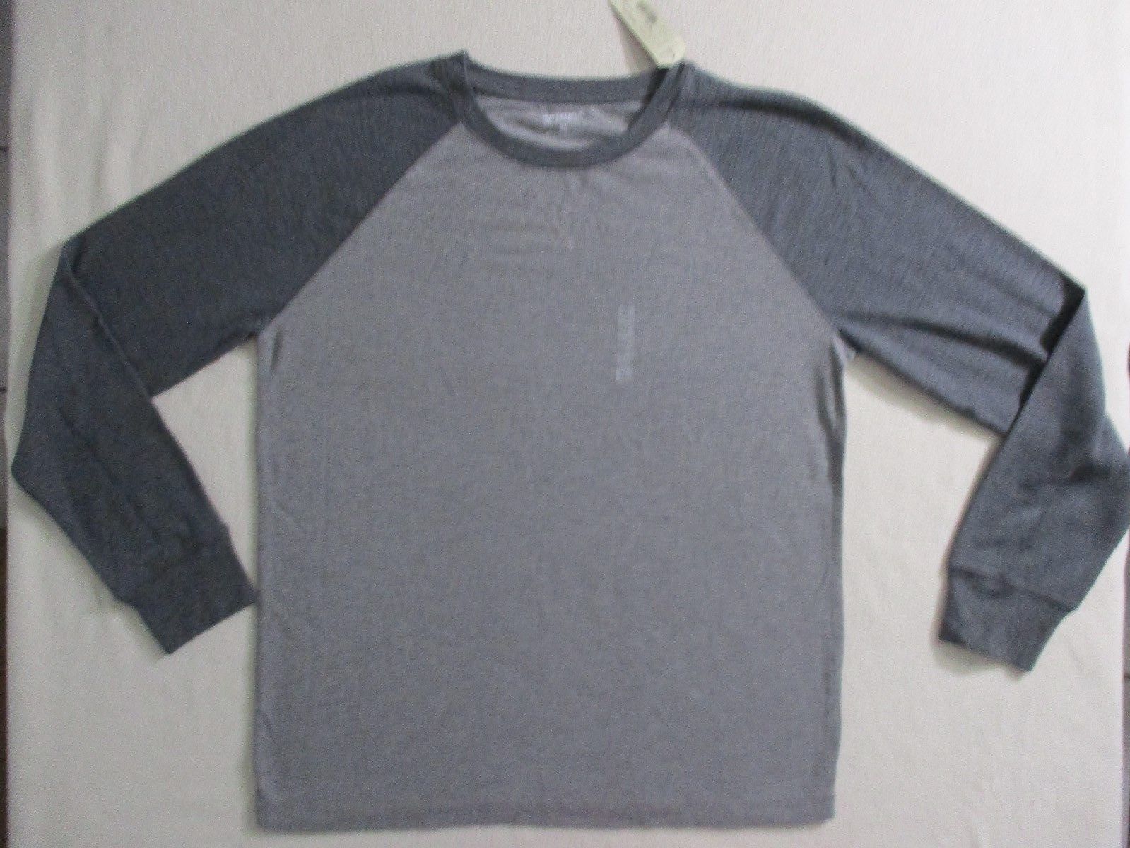 Arizona Jeans Men T Shirt 2XL Gray Crew Long Sleeves Thermal 1880 - T ...