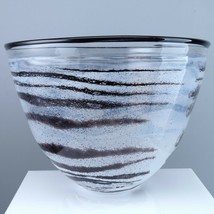 9.75&quot;  Kosta Boda Safari Collection Zebra Bowl 7&quot; tall - $163.63