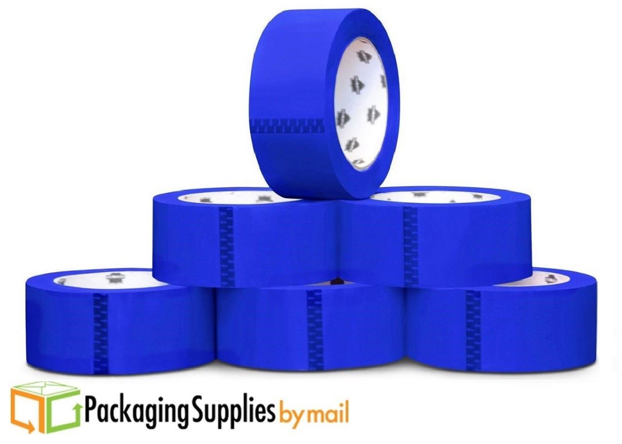 Blue Colored Packing Tape 2 Mil 2" x 55 Yds Shipping Packaging Tapes