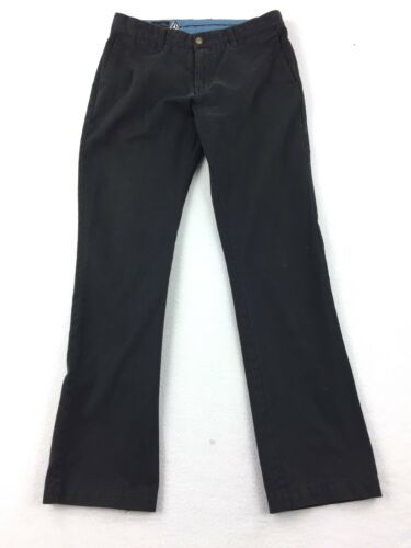 Volcom Corpo Class Flat Front Chino Pants Men's Black Size 30 44-11 - Pants