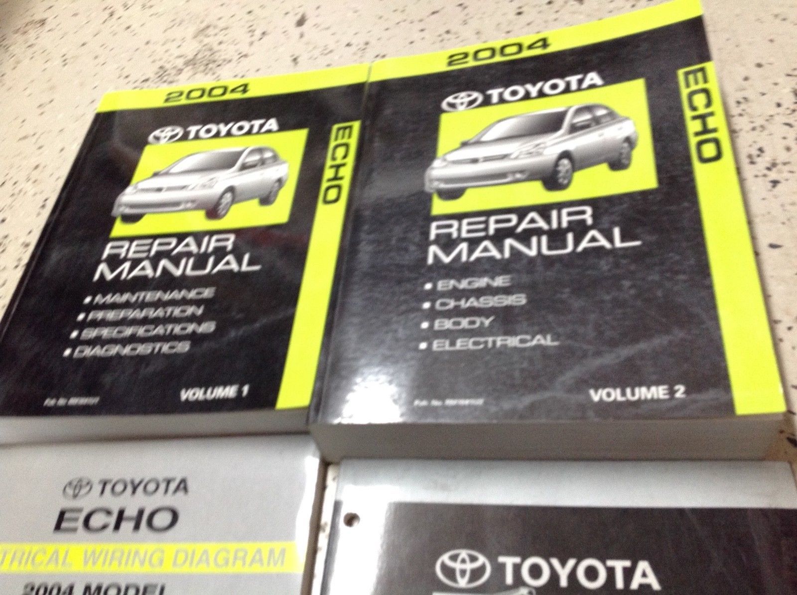 2004 Toyota ECHO Service Repair Shop Workshop Manual Set W EWD OEM