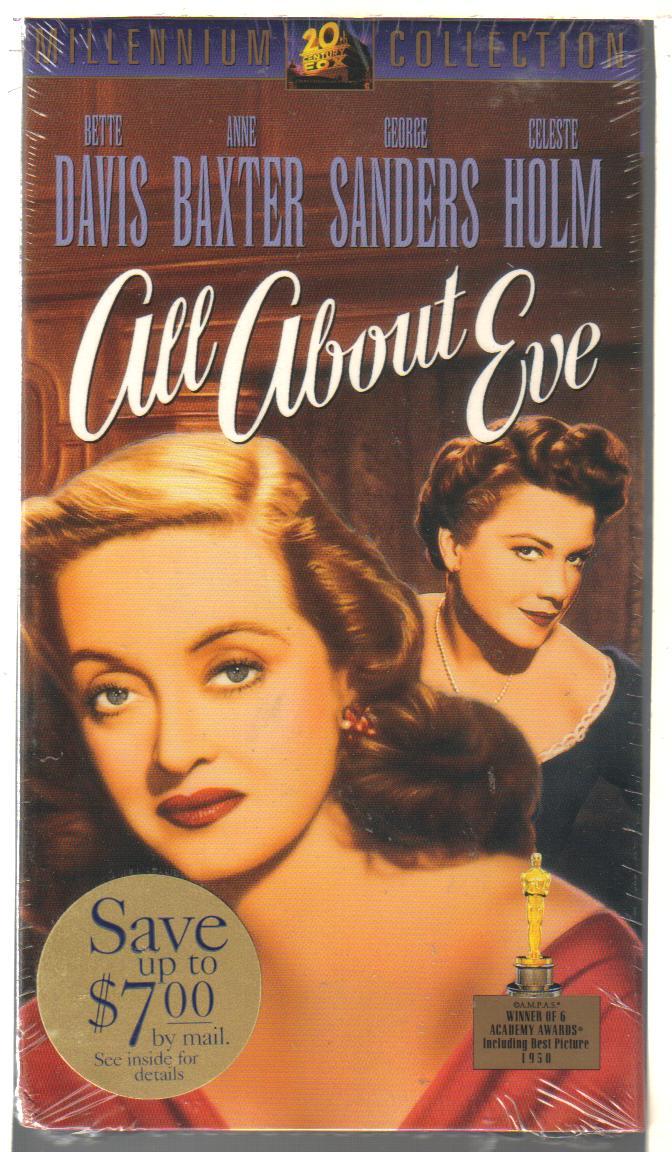 ALL ABOUT EVE (vhs) *NEW* most Academy Award nominations ever for any ...