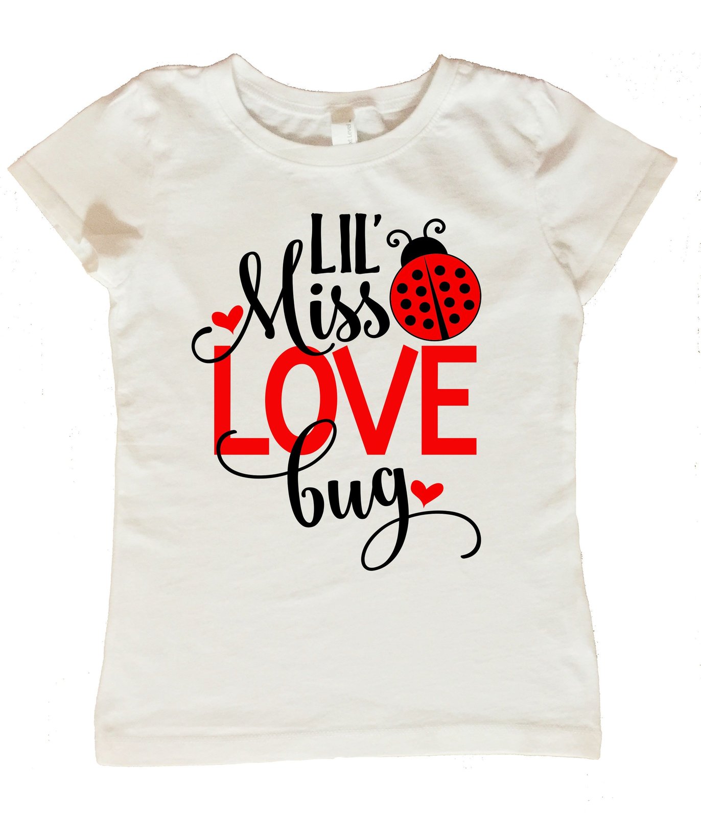 Valentines Day Shirt for Girls, Lil Miss Love Bug Shirt, Girls Valentines Day Sh
