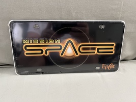 Walt Disney World Epcot Mission Space Logo License Plate Tag NEW RETIRED image 1