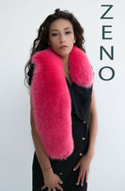 Arctic Fox Fur Scarf 50' (130cm) Saga Furs Pink Fur Collar Stole image 5