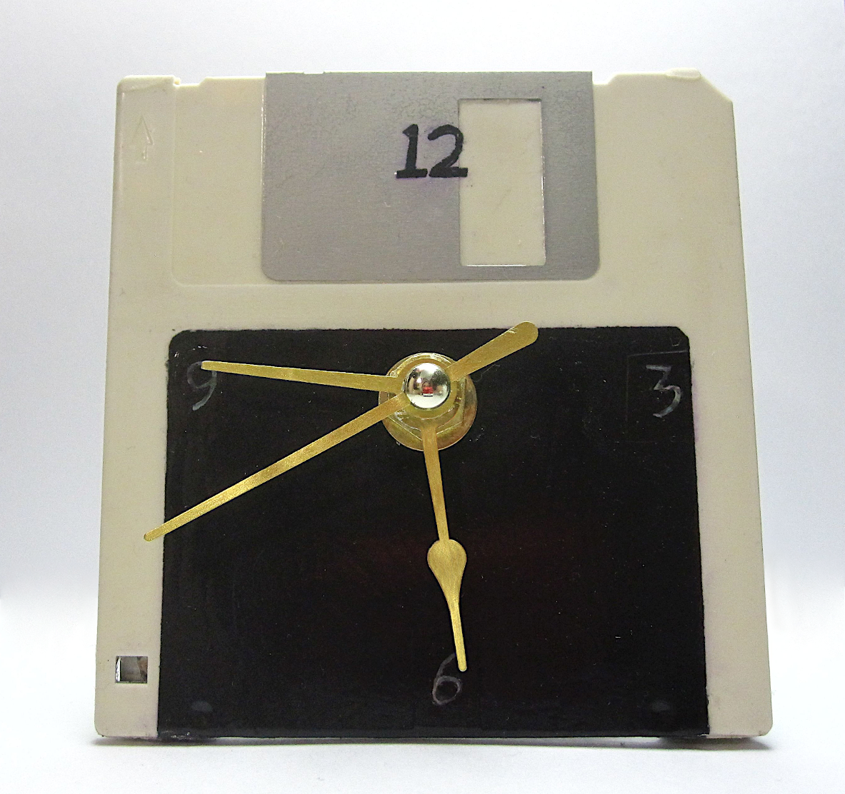 Primary image for Black and White Floppy Disk Desk Clock